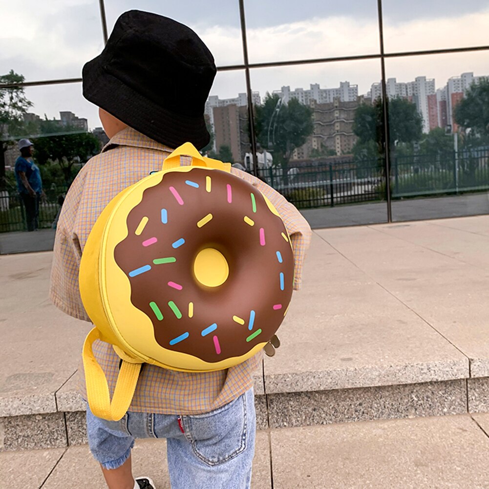 Enfants sac à dos belle beignet arc-en-ciel enfants maternelle école livre sac décontracté sac à dos Vintage sacs pour fille garçon enfants cartable