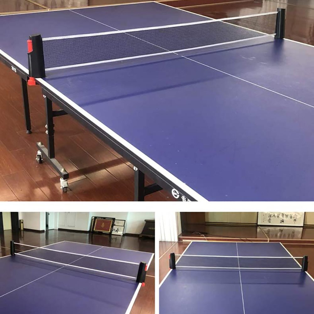 support de filet de Ping-Pong portatif support de filet de Ping-Pong rétractable accessoire de Ping-Pong support de filet de Ping-Pong avec 1 paire de Tennis de Table