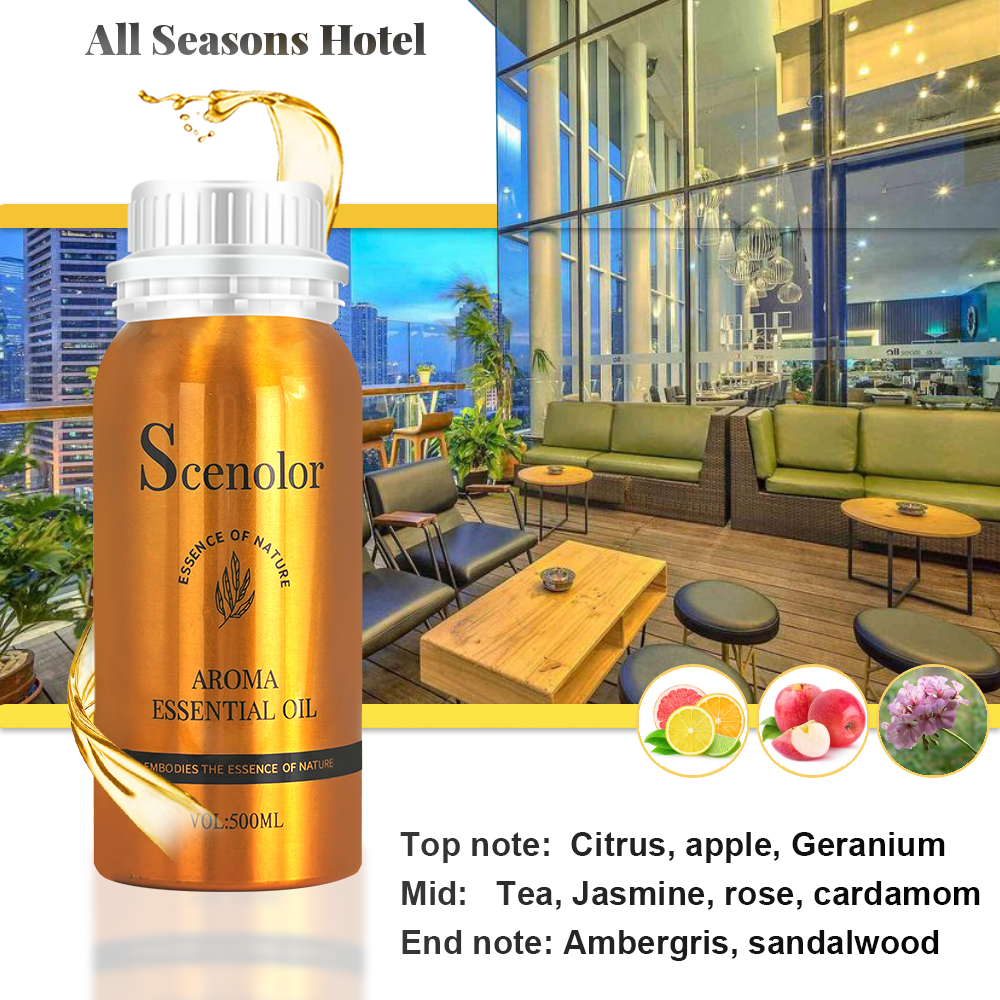 Difusor de fragrância para quarto de hotel, 500ml, para casa, ambientador, dispositivo de perfume, purificador de ar, umidificador, carro, óleo essencial: Lavanda