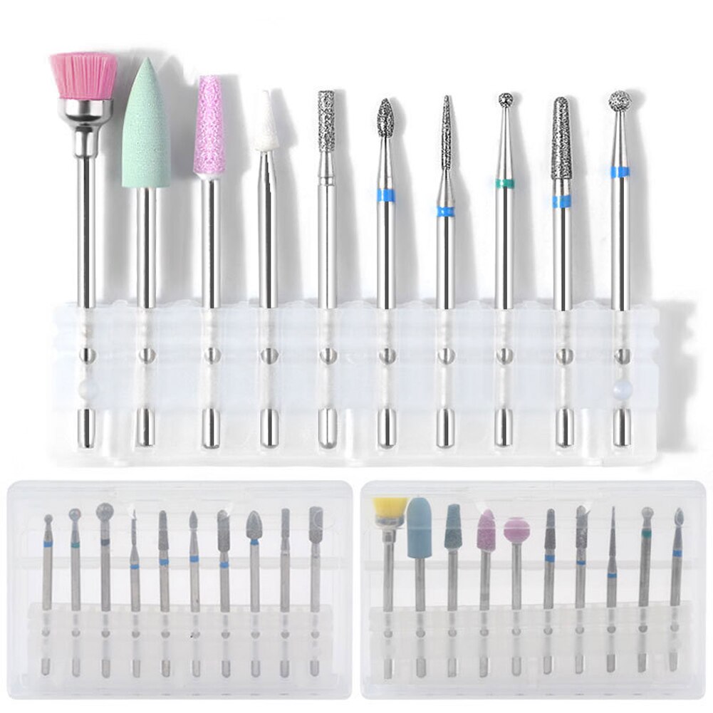 Nail art verktøy tilbehør fresebor manikyr pleie polish fil bits sett nyttige verktøy fjern cuticle cleaner multifunksjonell
