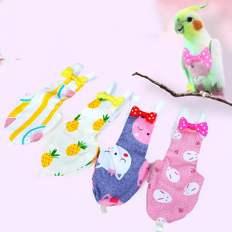 Vogel Supply Accessoires Creatieve Papegaai Duif Luiers Leuke Kleurrijke Bloemen Huisdier Vogel Luiers Warm Vlucht Pak Vogel Benodigdheden