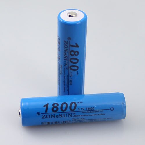 In the 3000mAh 3.7V with protection board 18650 prong cylindrical lithium battery LED flashlight Rechargeable Li-ion Cell