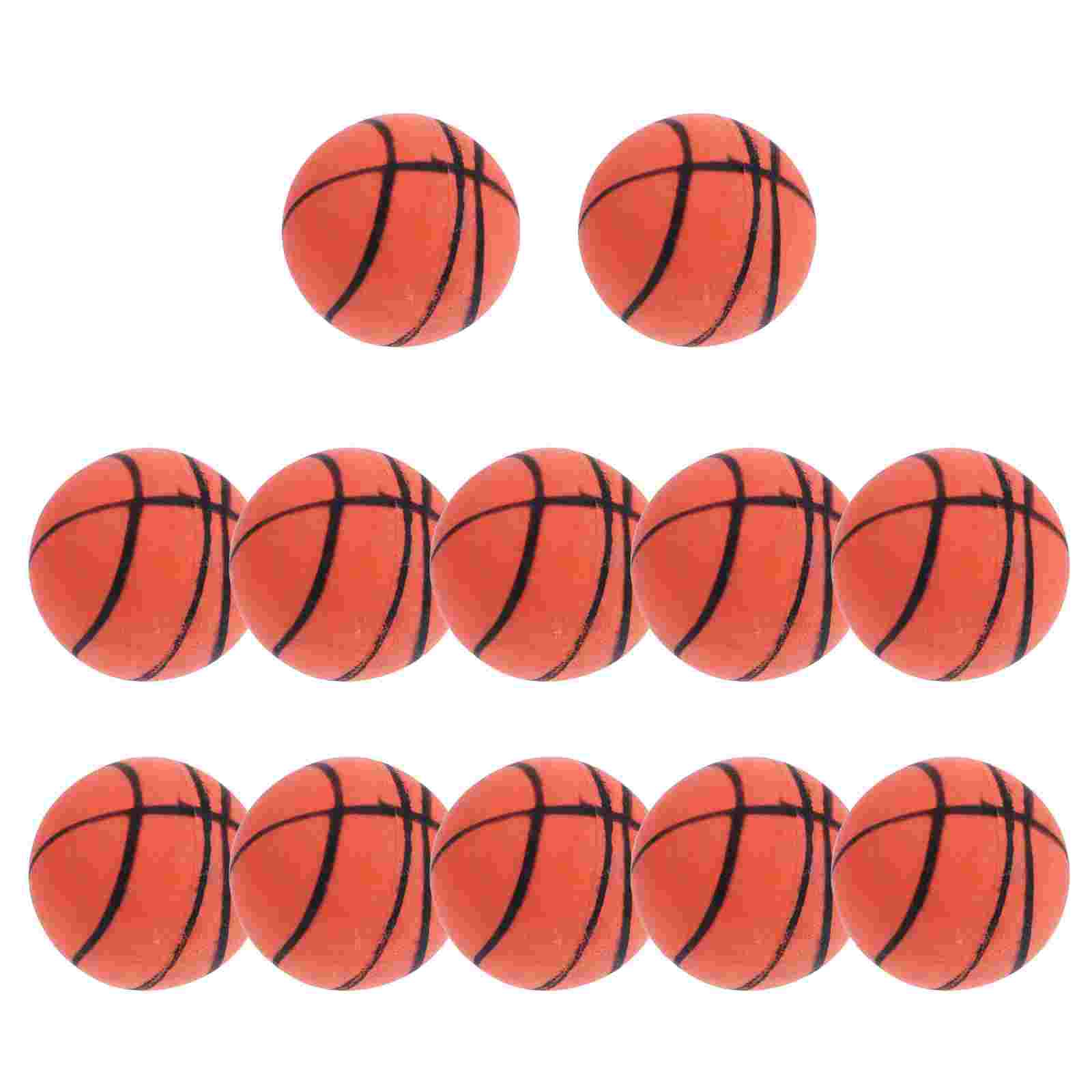 12 pieces plastic educational balls bounce basketball for children girls boys: Default Title