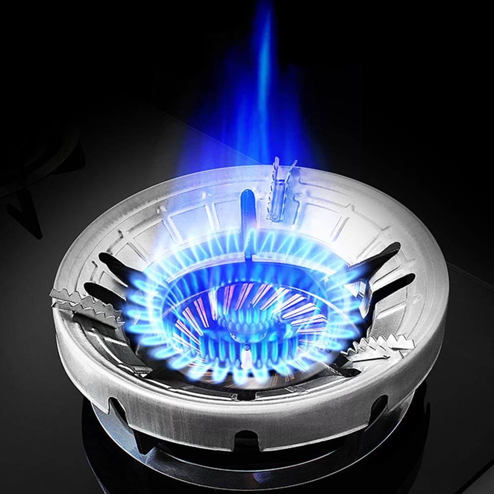 Gas Stove Windproof Disk Energy Saving Cover Stainless Steel 8-hole Gather Fire Hood Thick Gas Stove Windshield Bracket Accessor