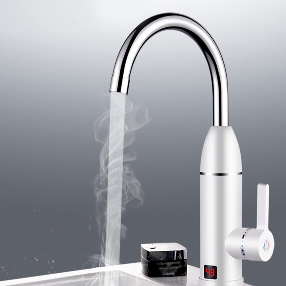 KBAYBO-grifo de acero inoxidable con pantalla digital LED, mezclador de agua y Grifo de Agua Fría, para fregadero de cocina, 3000W