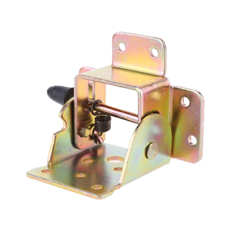 4X Iron Locking Folding Table Chair Leg Brackets Hinge Self Lock Foldable Hinges