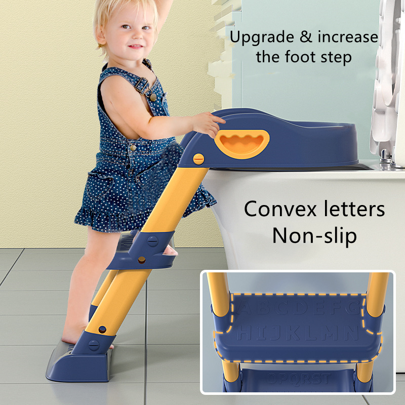 Kinderen Wc Trap-Stijl Jongens Meisjes Baby Ladder Vouwen Pot Met Kussen Kids Huishoudelijke Potje Urinoir Verstelbare Stap kruk