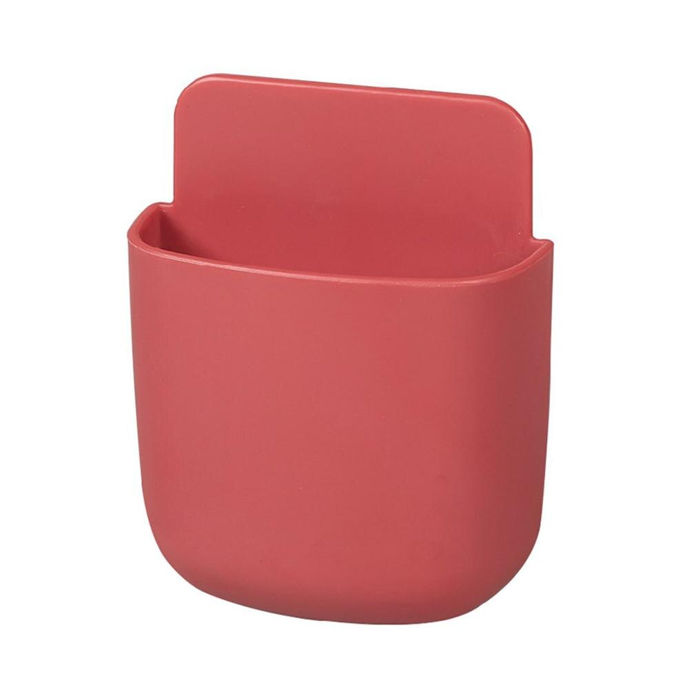 Remote Control Shelf Organize Wall Hanging Plastic Free Punch Box Kitchen Bedroom Rack Home Holder организатор &xs