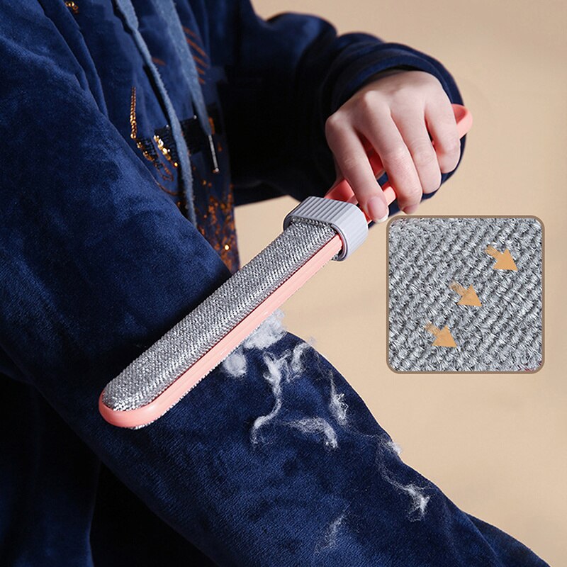 Brosse d'épilation électrostatique Double face, pour enlever les poils, les poils collants, les vêtements, les manteaux, les poils d'animaux, les peluches