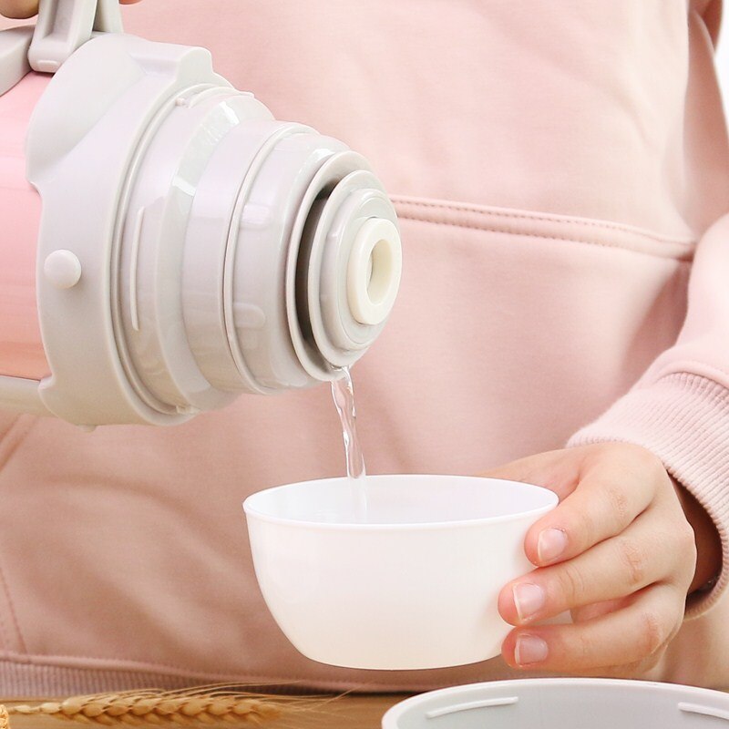 Le Creuset Waterfles, grote inhoud, 1000 ml, schelp roze, roestvrij staal, vacuüm geïsoleerd, warm en koud geïsoleerd, brede mond, gemakkelijk schoon te maken, gemakkelijk schoon te maken onderweg