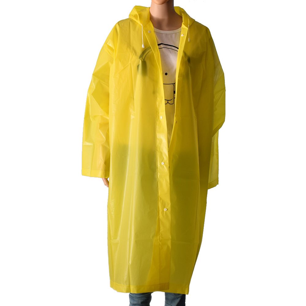 Eva unisex sadetakki paksunnettu vedenpitävä sadetakki camping vedenpitävä sadeasu puku hupullinen poncho sadevaatteet