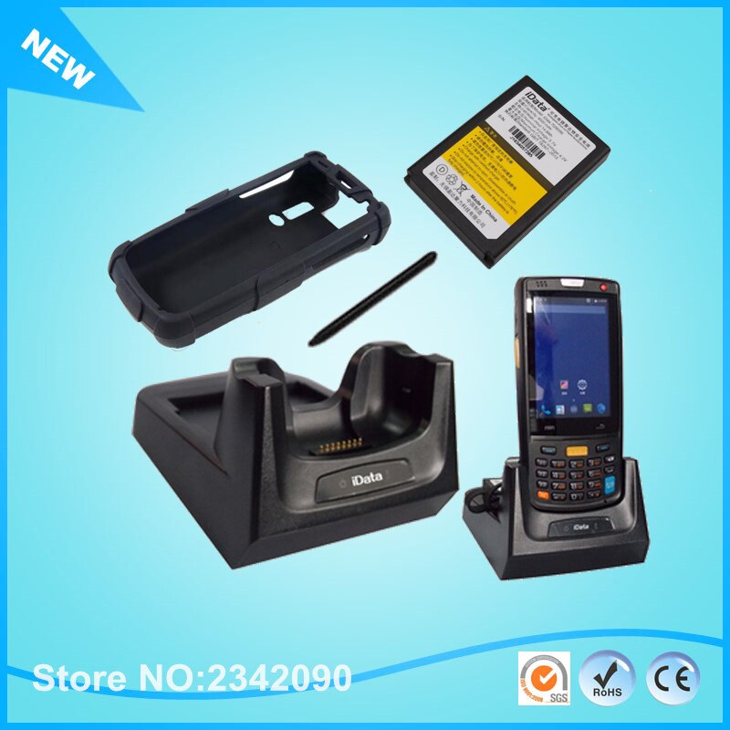 iData90 95V 95W PDA Accessory Parts Mobile Terminal Bottom Base Charger /Cable/ 4000mAh Battery /Silicon Case Cover/ Pen