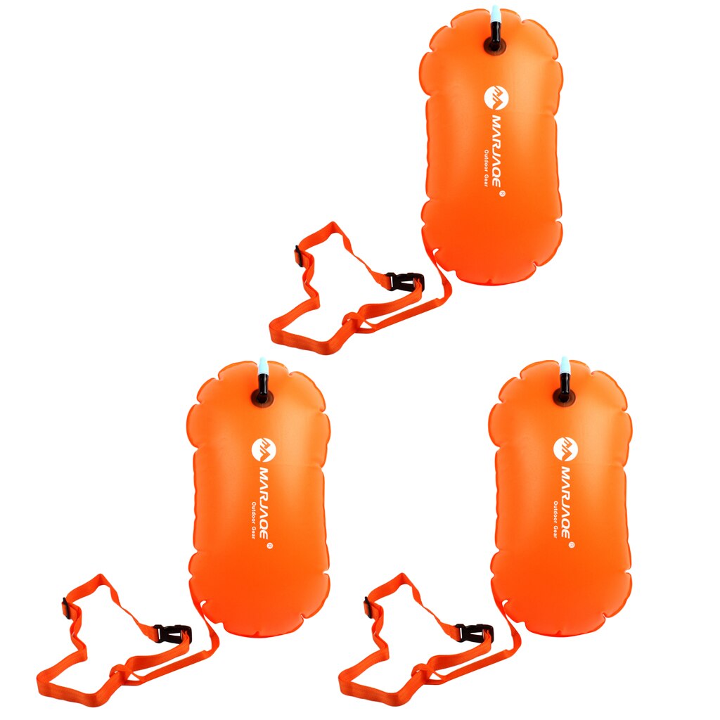 3x Highly Visible Swim Buoy For Open Water Swimmers,Snorkelers & Triathletes