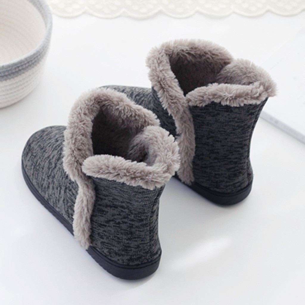 Winter warm Models Home slipper men shoes Soft Warm Winter Home Boots Thick Cotton Shoes Large Size Non-Slip slipper