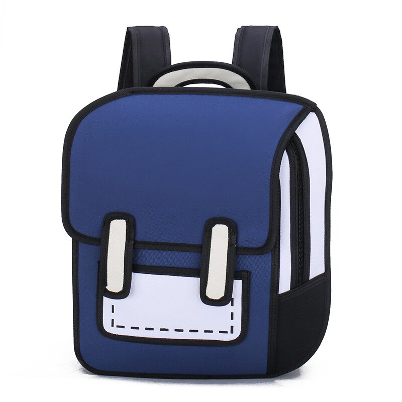 2020 nova moda unissex mochila 2d desenho de volta packs mulheres dos desenhos animados saco de quadrinhos 3d mochila faculdade sacos de viagem para meninas