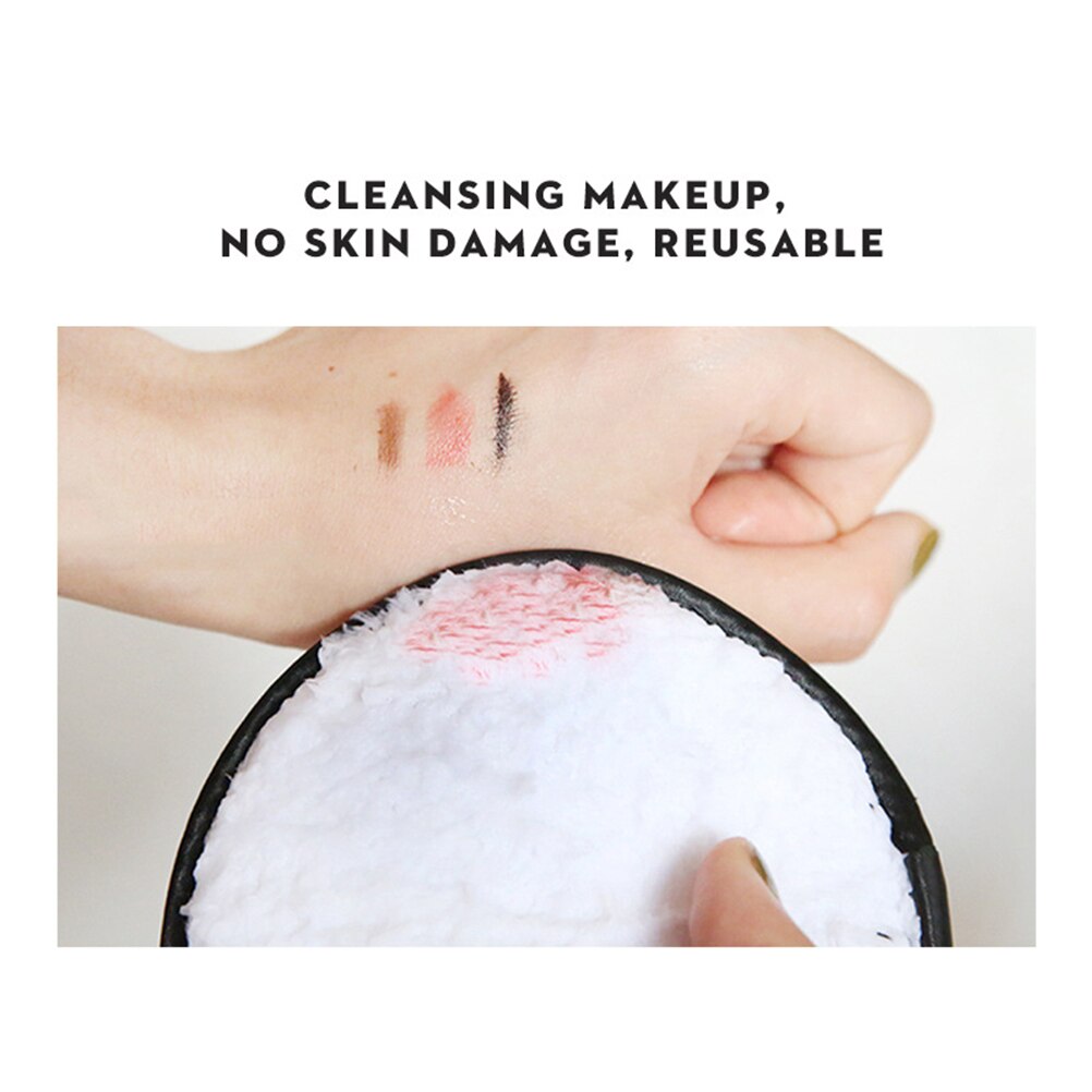 Herbruikbare Katoenen Pads Make Up Facial Remover Dubbele Laag Veeg Pads Nail Art Cleaning Pads Wasbare Met Waszak