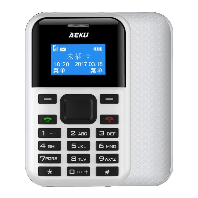 Original AEKU C8 MP3 Player Multi Language PK AEKU E1 M5 C6 500mAh Battery Long Standby Card Phone One Key Fast Dial