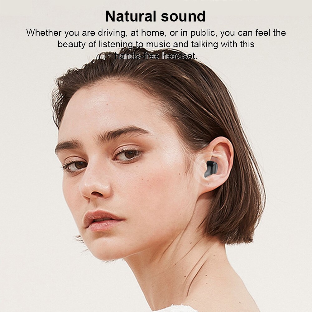 Einseitiger Kopfhörer x6 Mini-Bluetooth-Sport-unsichtbares Headset-Auto-Ein-Ohr-In-Ear-5,0 kleines Headset