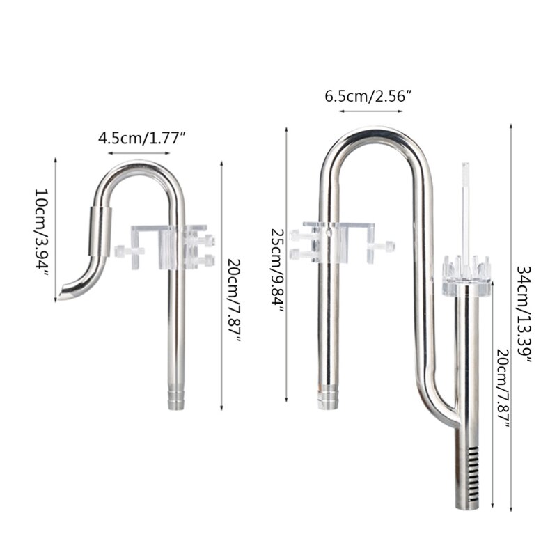 Aquarium Fish Tank Filter Inflow Outflow Lily Pipe Oil Film Remover Skimmer Set