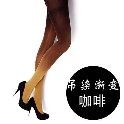 1pc Womens Four Seasons 120D Velvet Gradient Opaque Seamless Pantyhose Stockings Candy Color Tights Medias: D