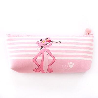 1pcs/sell Concise Kawaii Pencil Case Cute Pink Vertical Stripe Pattern School Supplies Stationery Pencil Box Pencil Bag: 9