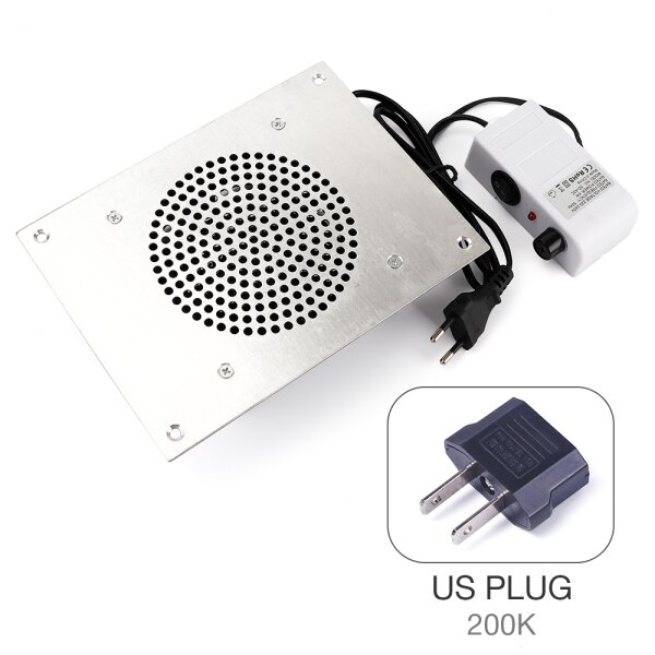 Skrivbord nageldammsugare nagelkonst naglar maskin manikyr verktyg utrustning nagel pedikyr konst dammsugare med uppsamlingspåse: Us plug