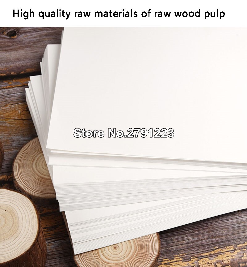 50pcs/lot A3 A4 A5 White Kraft Paper DIY Card Making 120g 180g 230g 300g 400g Craft Paper Thick Paperboard Cardboard