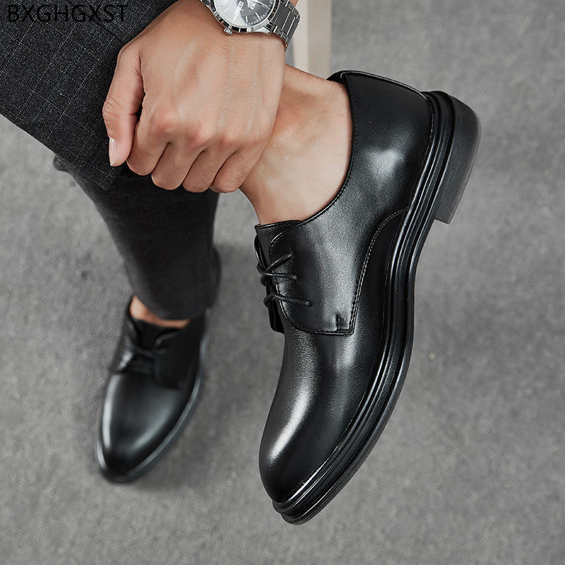 Zapatos de Vestir con plataforma para Hombre, Calzado Formal con suela gruesa, estilo Derby, para boda, 2022