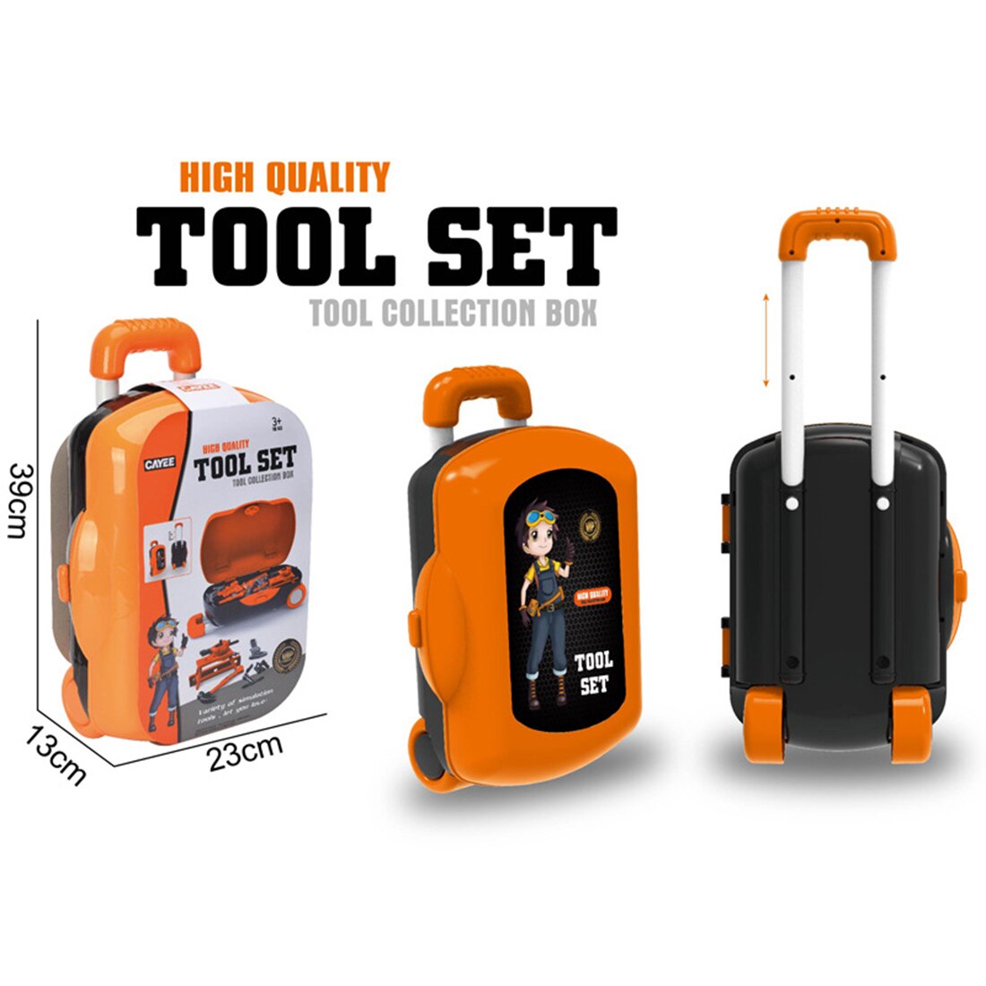 Rowsfire 21Pcs Kinderen Pretend Reparatie Tool Set Simulatie Tool Trolley Case