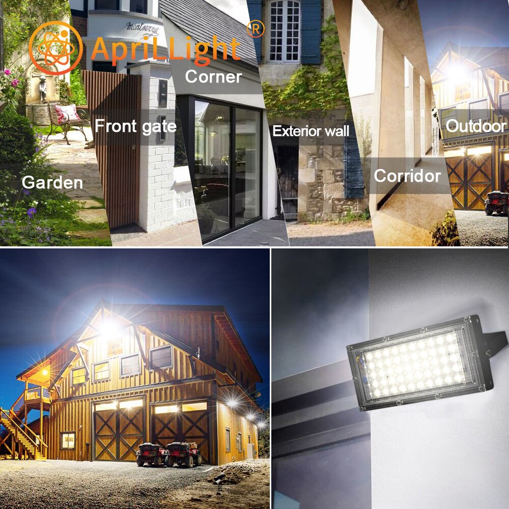 100W Led Flood Light AC 220V 230V 240V Outdoor Floodlight Spotlight IP65 Waterproof LED Street Lamp Landscape Lighting
