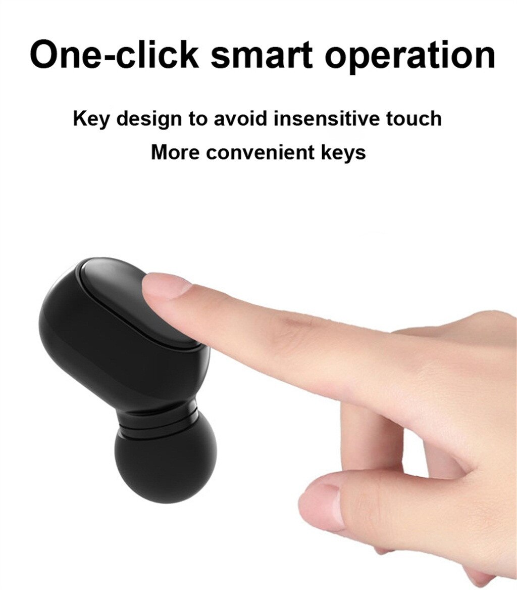 Wireless Earphones Twins Bluetooth 5.0 Headset Wireless Dual Headphones Stereo Earphones Earbuds