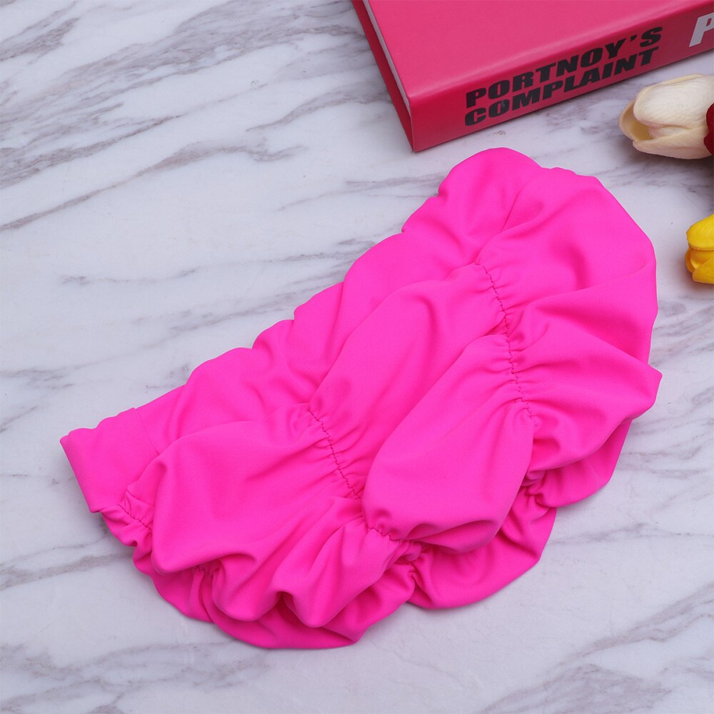 1pc badmutsen praktische geplooide elastische premium badmuts badmuts voor meisjes