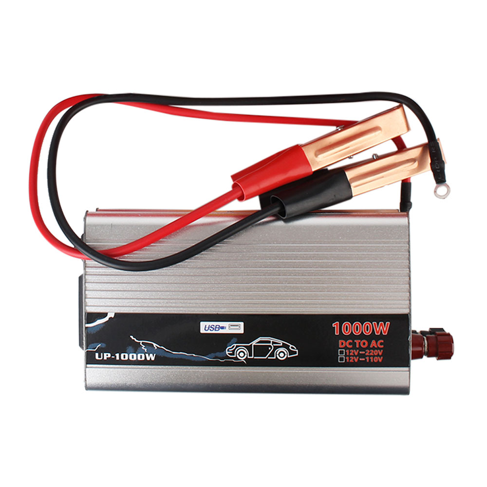 1000W Pure Sine Wave Power Inverter Electronic Voltage Transformer 12V to 110V 220V for Car Home Laptop Truck
