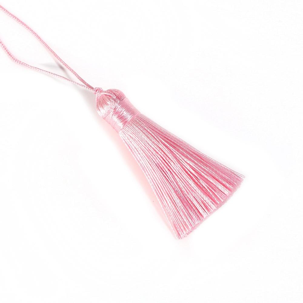 2 pçs poliéster seda borla pingente 5.5cm longo algodão borla para decoração de casamento casa diy costura cortina acessórios: MULTI