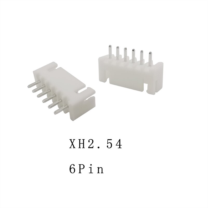 50/100PCS XH2.54 2P 3P 4P 5P 6P 7P 8P 9P 10Pin Pitch 2.54mm Terminals Housing Pin Header Connector JST XH 2.54 Wire Connectors: 6Pin / 100PCS