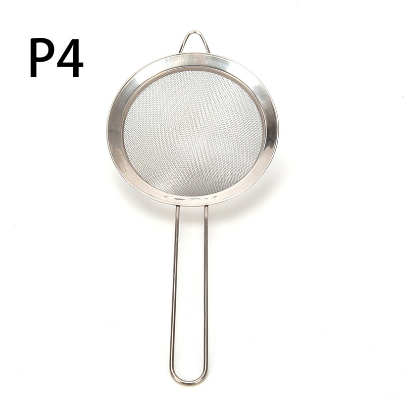 Coladores tamiz de harina, herramientas de cocina DIY, colador de aceite de malla fina de alambre de acero inoxidable, , 7 tamaños: 12cm