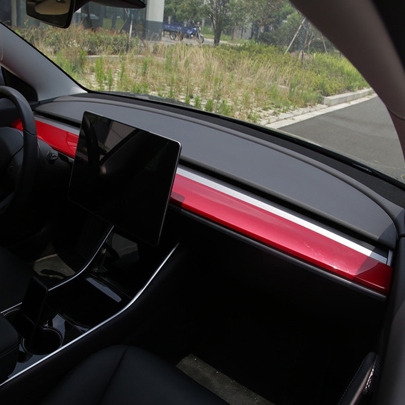 Tesla Model 3 & Y Interior Trim Panels - Dashboard & Door Panel Covers With Adhesive