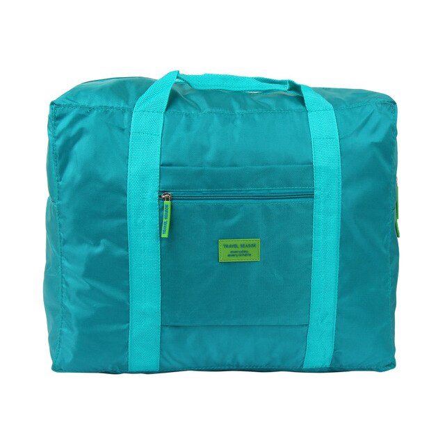 RUPUTIN Hoge Capaciteit Mannen En Vrouwen Reistas Draagbare Opvouwbare Bagage Tas Reizen Item Organizer Bag Bagage Rits Reistassen: Lake blue