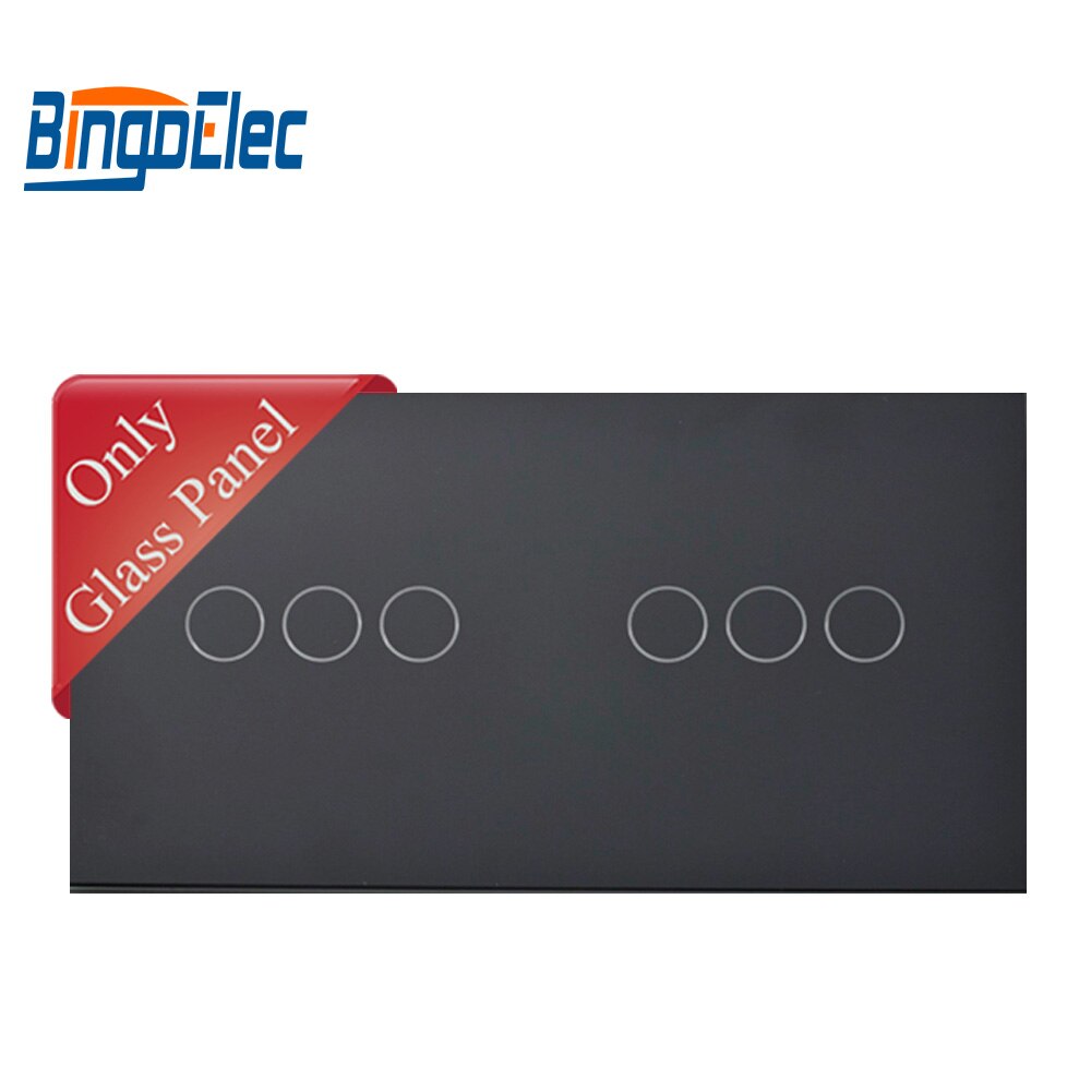 Bingoelec diy 3g heks 3g krystallglass panel, tre farger 86*157mm