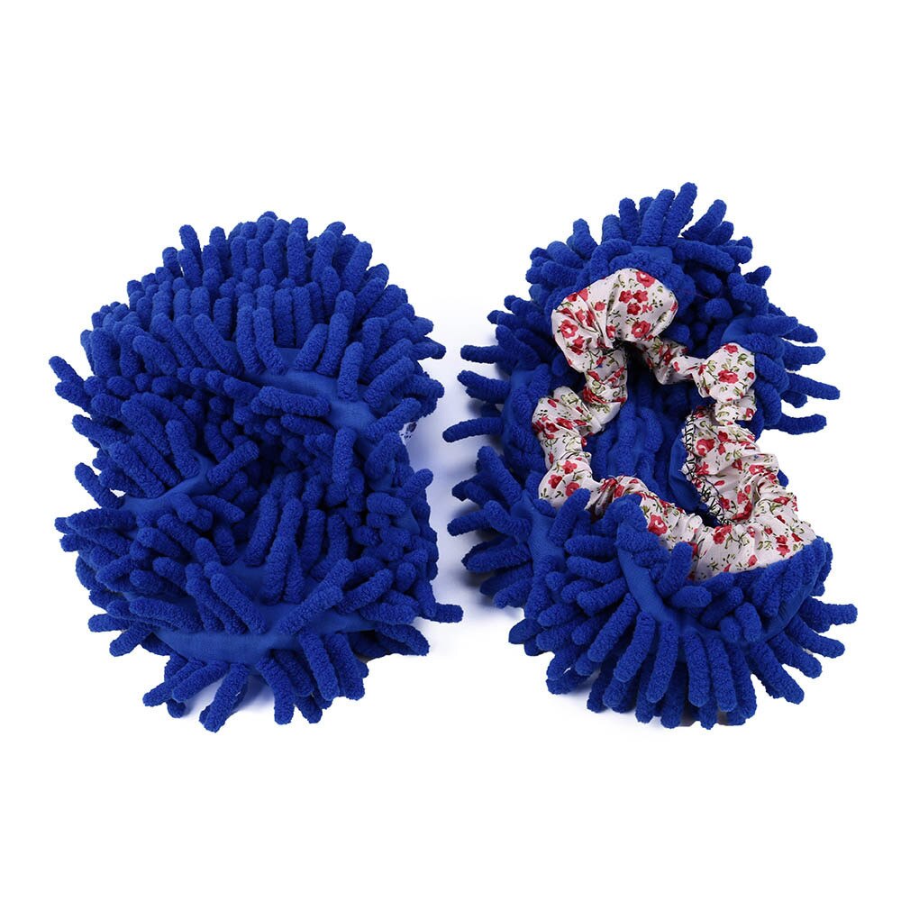 2pcs Convenient Dust Mop Slipper House Cleaner Lazy Floor Foot Dust Cleaner Grazing Slippers Microfiber Duster Cloth: A