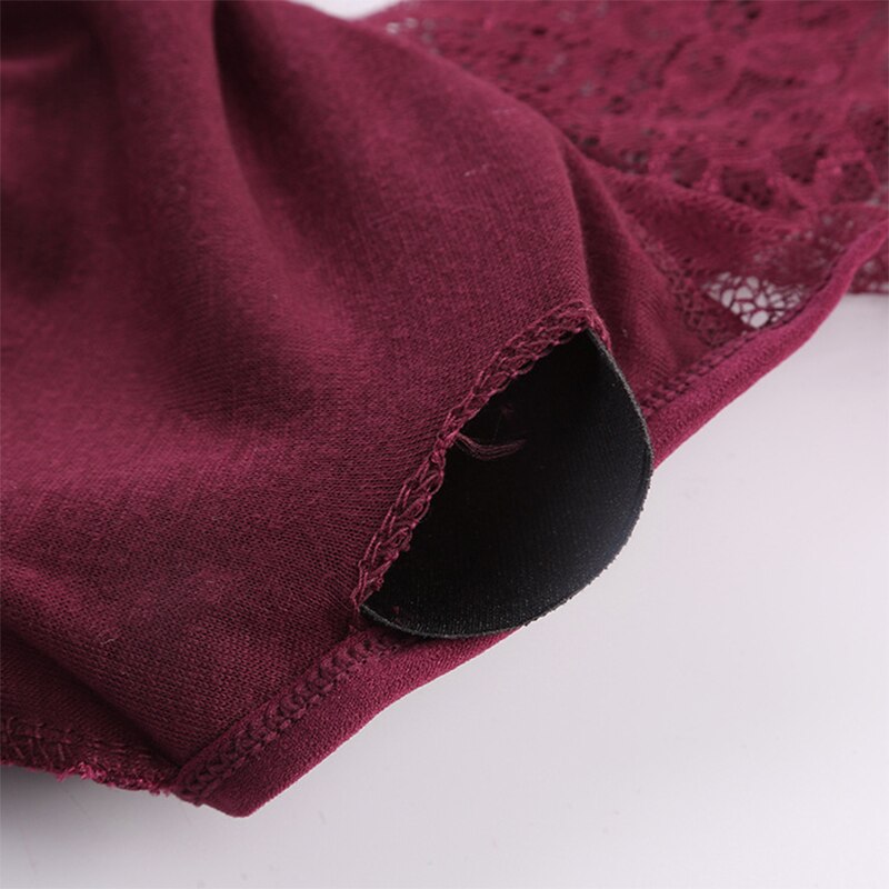 Athvotar Kant Lingerie Sexy Draadloze Beha Ronde Hals Lady Tank Top Gewatteerde Mouwloze Mooie Terug Bralette