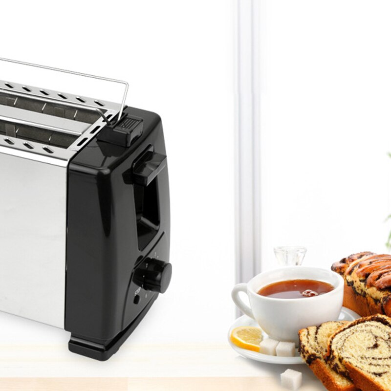 600W Electric Toaster Maker Electrical Grill Automatic Sandwich Breadmaker 2 Slices Breakfast Maker Us Plug