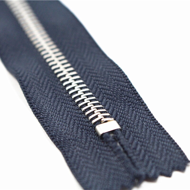 Close-end 10cm-80cm 5# 10 stk dybblåt metal lynlås til syning tilbehør til beklædningsgenstande jeans lynlåse cremalleras diy værktøj lynlås