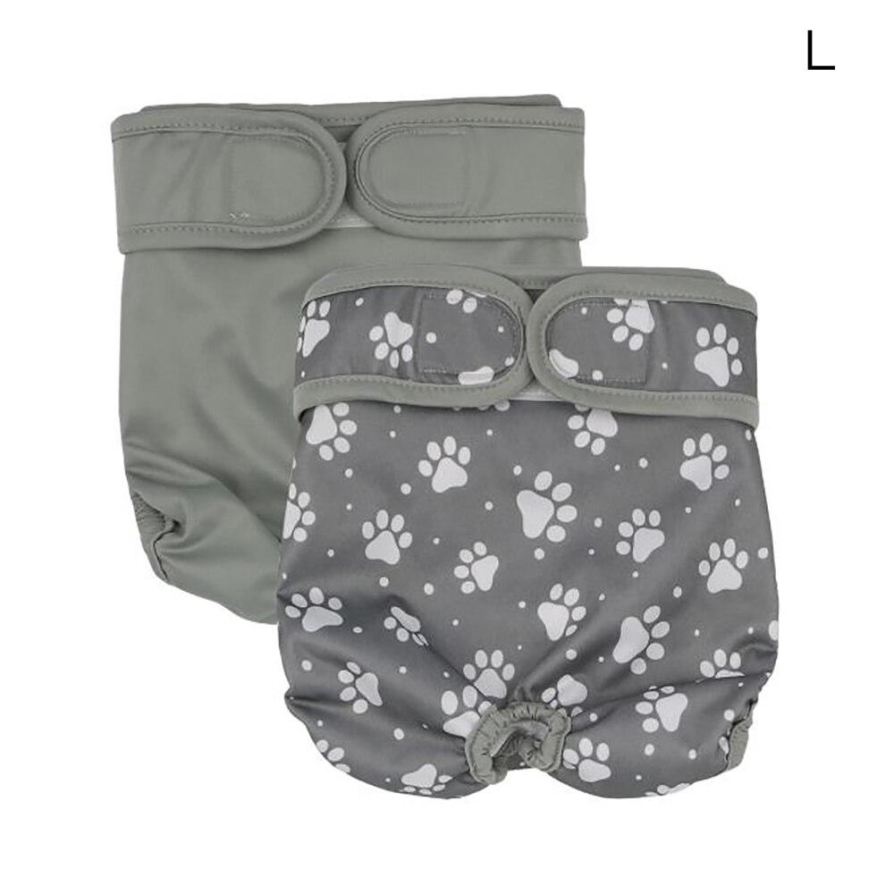 Hond Luiers Luiers Papier Tissue Huisdier Fysiologische Broek Wegwerp Waterdicht Vrouwelijke Hond Matte Set Menstruele Veiligheid Broek: Gray L