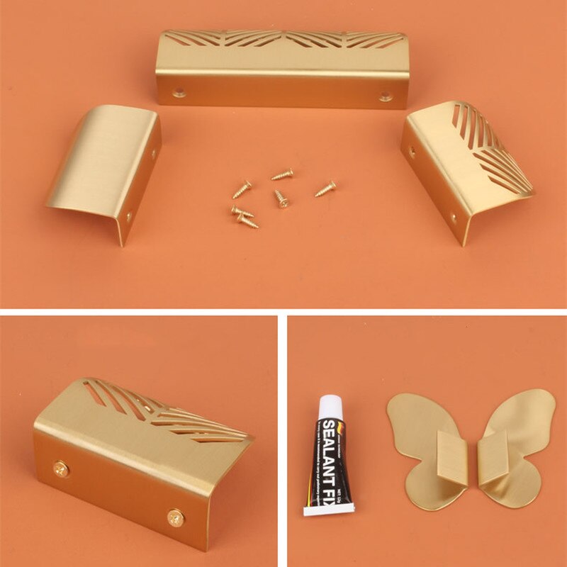 1Pc Messing Meubels Handgrepen Natuurlijke Verse Licht Luxe Gouden Vlinder Trekt Kledingkast Dressoir Kast Kast Lade Knoppen