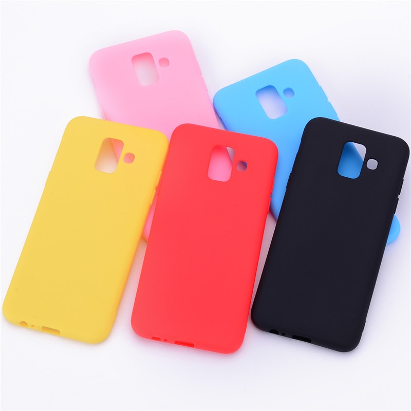 Silicone Case For Samsung Galaxy A6 case SM A600 A600F Candy Soft Case For Samsung A6 Plus cover A605 A605F funda