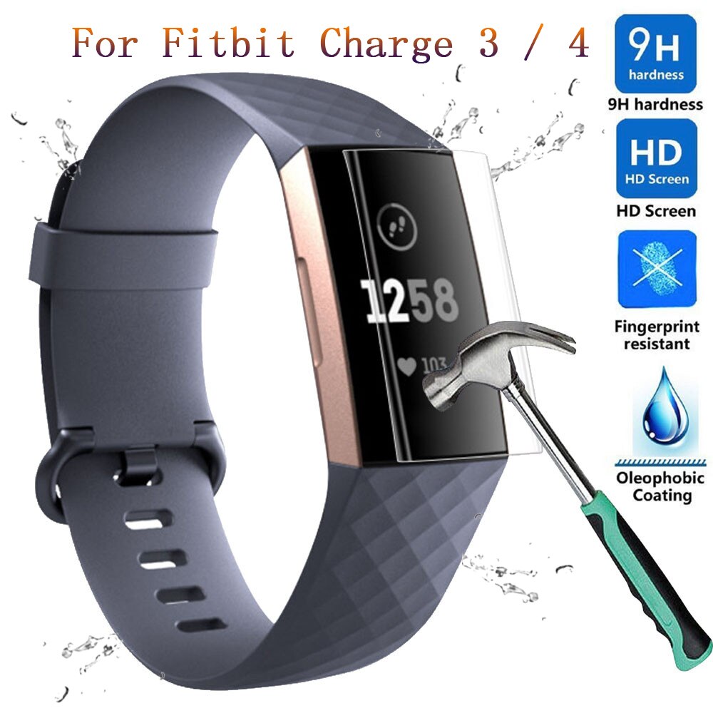 Smart Horloge Accessoires 9H Anti-Kras Tpu Full Hd Cover Screen Protector Film Voor Fitbit Lading 3 /4 Hd Protector