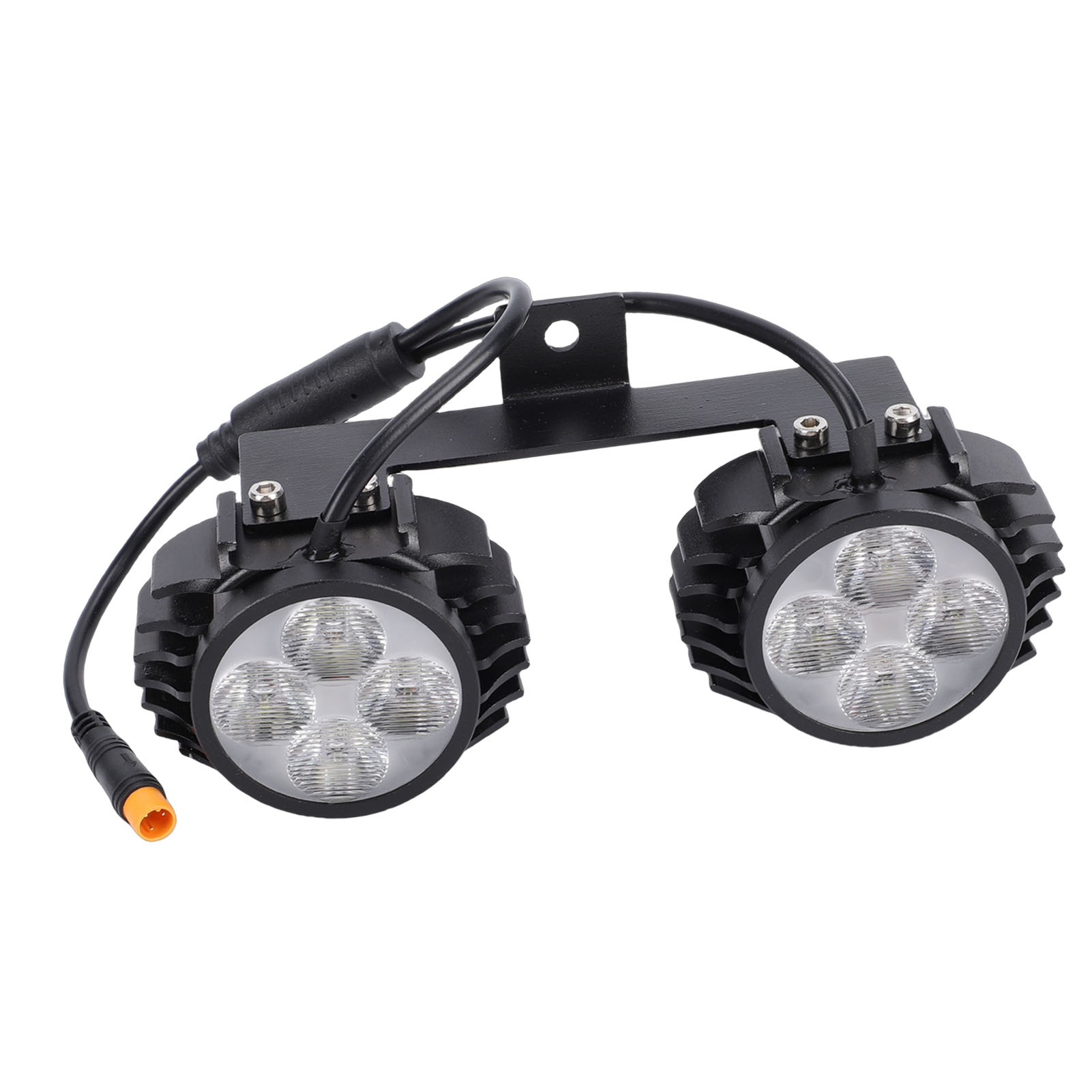 Elektrische scooter dubbele kop voorlamp geschikt voor waterdichting LED-stuurlamp voor elektrische scooters met hoge helderheid