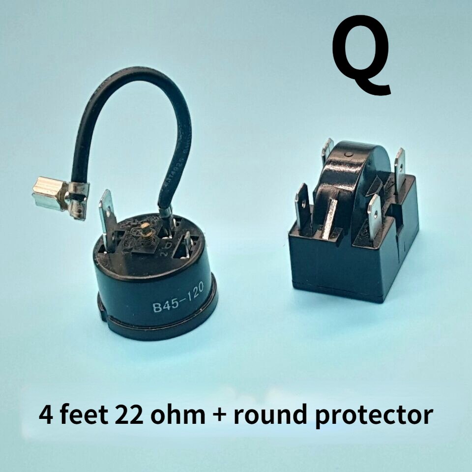 Refrigerator ptc starter relay QP2-15 compressor thermal overload protector: Q