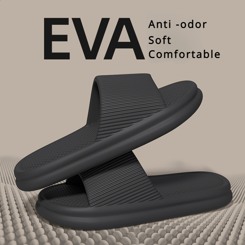 Xiaomi Youpin Thick Platform Women Bathroom Home Slippers Cloud Slippers Soft Sole EVA Indoor Slides Sandals Summer Non-slip Mi